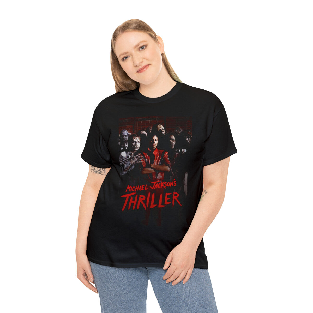 Thriller Unisex Heavy Cotton Tee, Custom Thriller Heavy Cotton Tee