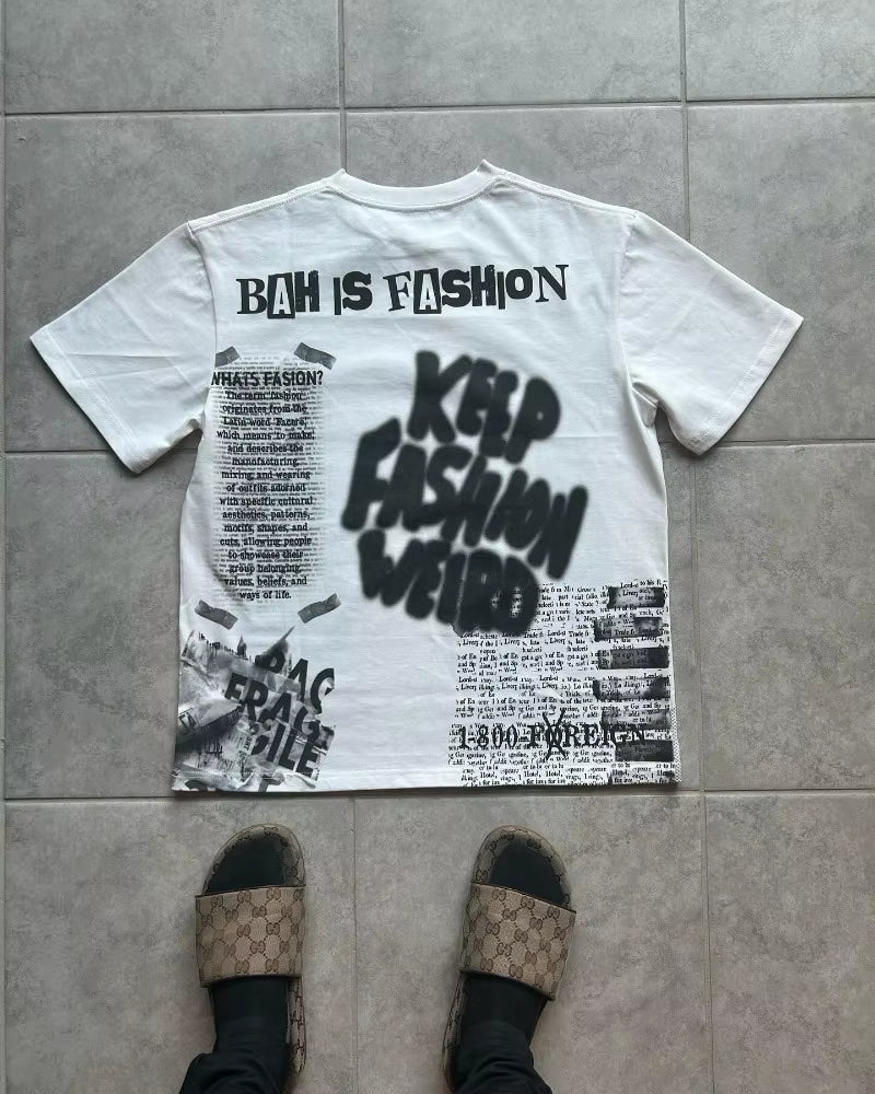 2024 Summer American Retro Street Alphabet Print Oversized T-Shirt Men Y2K Harajuku Fashion Couple Casual Loose Shirt