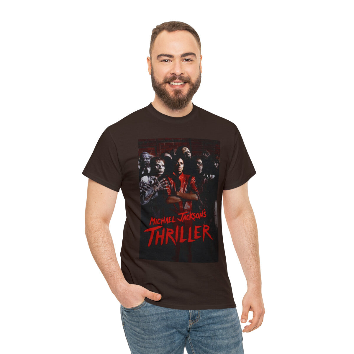 Thriller Unisex Heavy Cotton Tee, Custom Thriller Heavy Cotton Tee