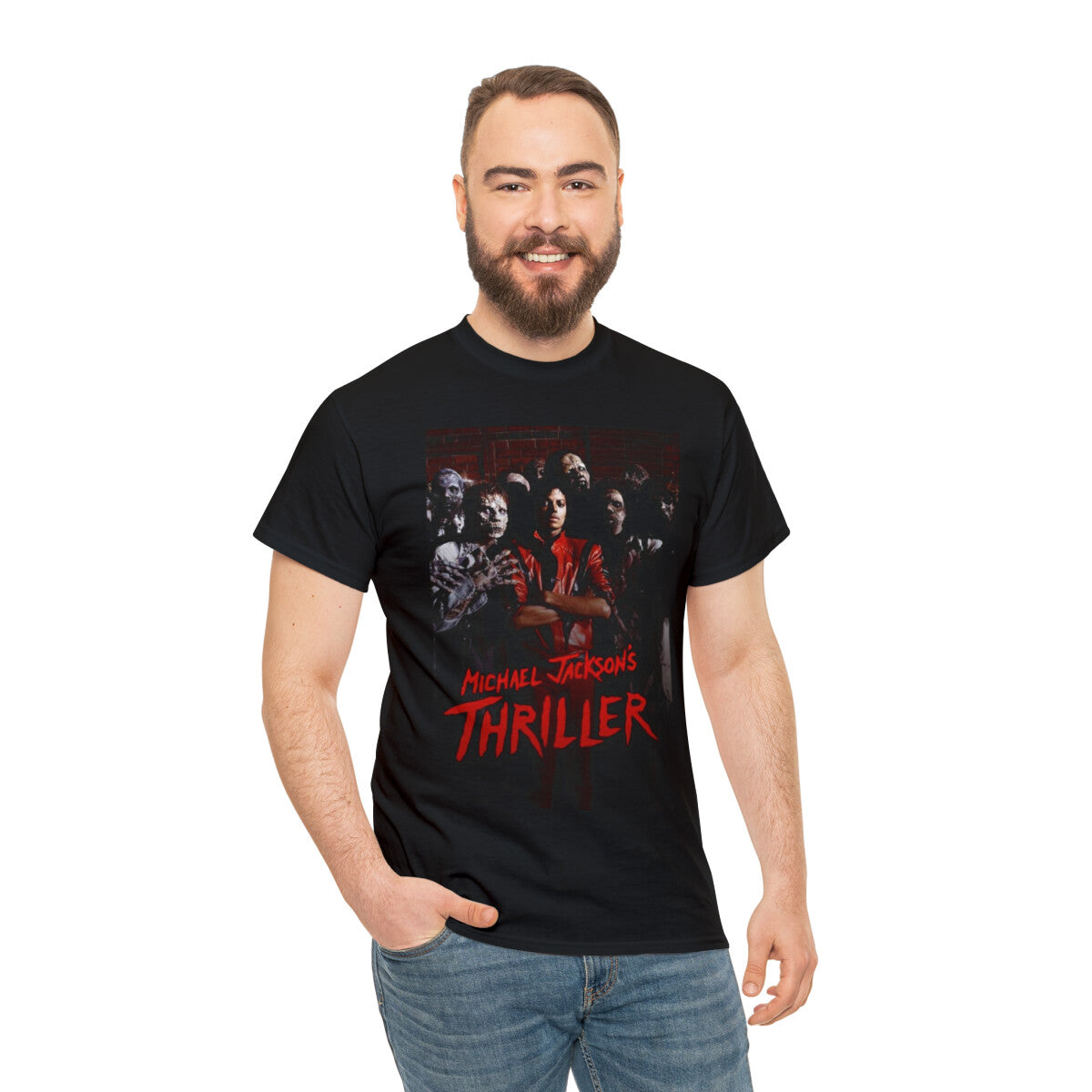 Thriller Unisex Heavy Cotton Tee, Custom Thriller Heavy Cotton Tee