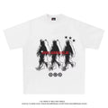 Men Graphic T-Shirts Oversized Cotton Summer Korean Fashion Y2K Streetwear Tops Short Sleeve Tees Pulovers Aesthetic Clothing