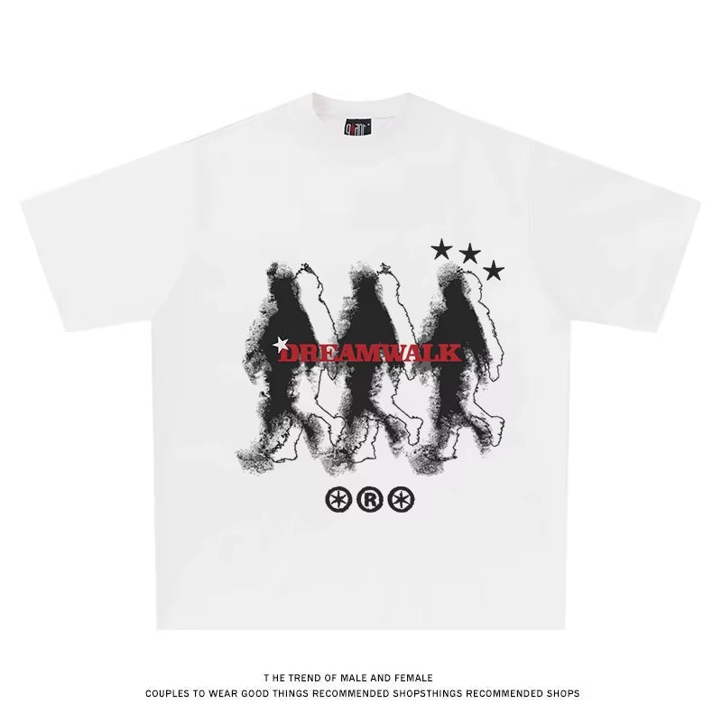 Men Graphic T-Shirts Oversized Cotton Summer Korean Fashion Y2K Streetwear Tops Short Sleeve Tees Pulovers Aesthetic Clothing