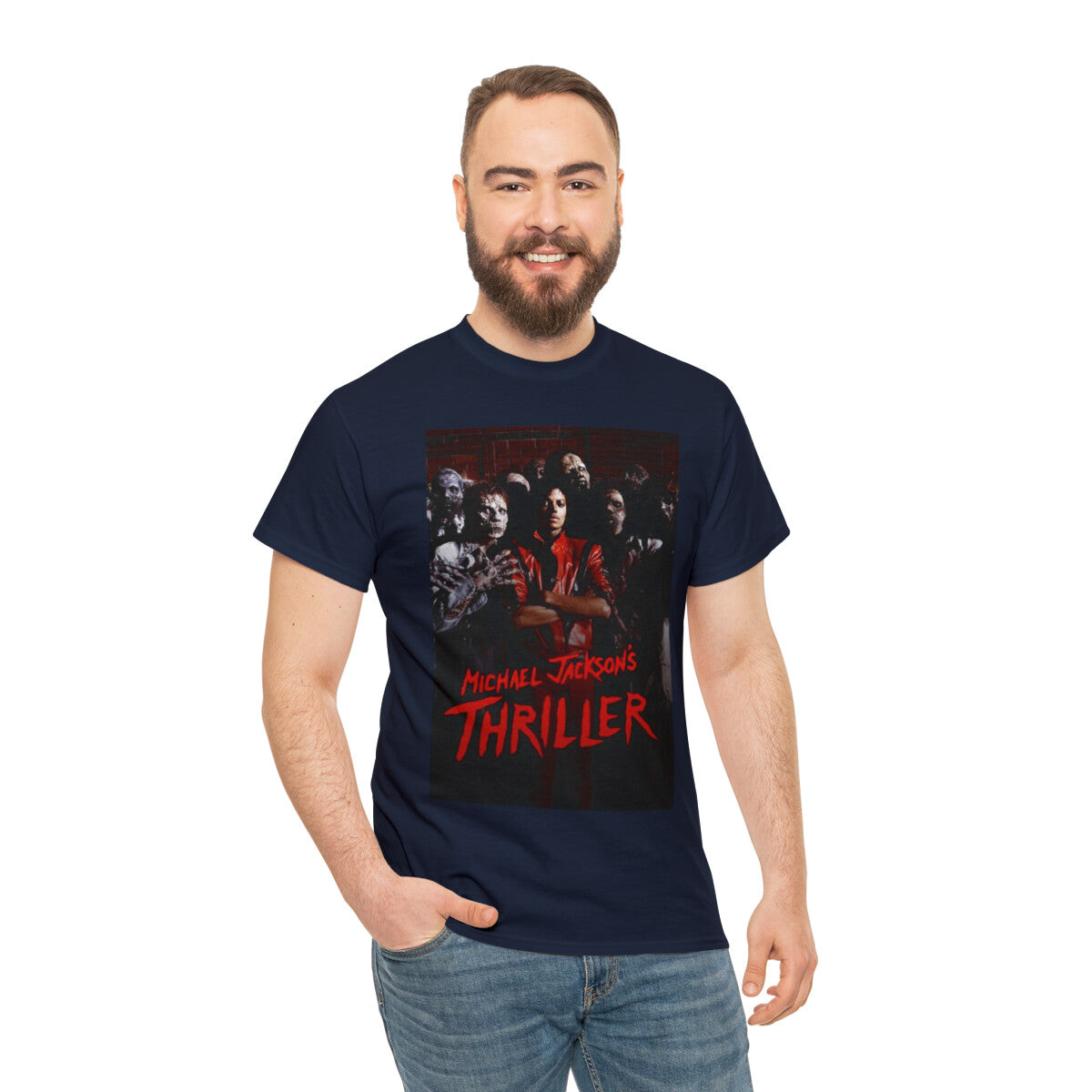 Thriller Unisex Heavy Cotton Tee, Custom Thriller Heavy Cotton Tee