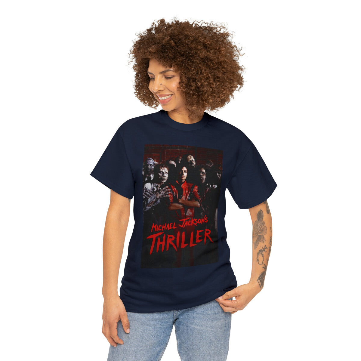 Thriller Unisex Heavy Cotton Tee, Custom Thriller Heavy Cotton Tee