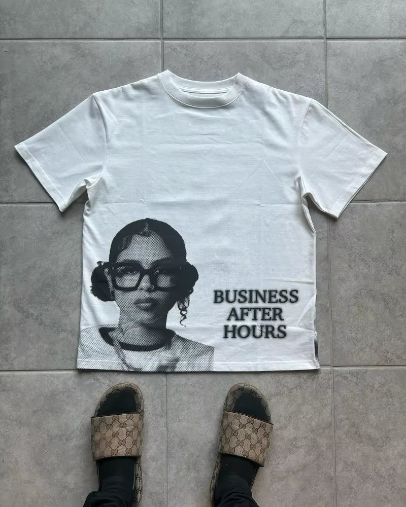 2024 Summer American Retro Street Alphabet Print Oversized T-Shirt Men Y2K Harajuku Fashion Couple Casual Loose Shirt