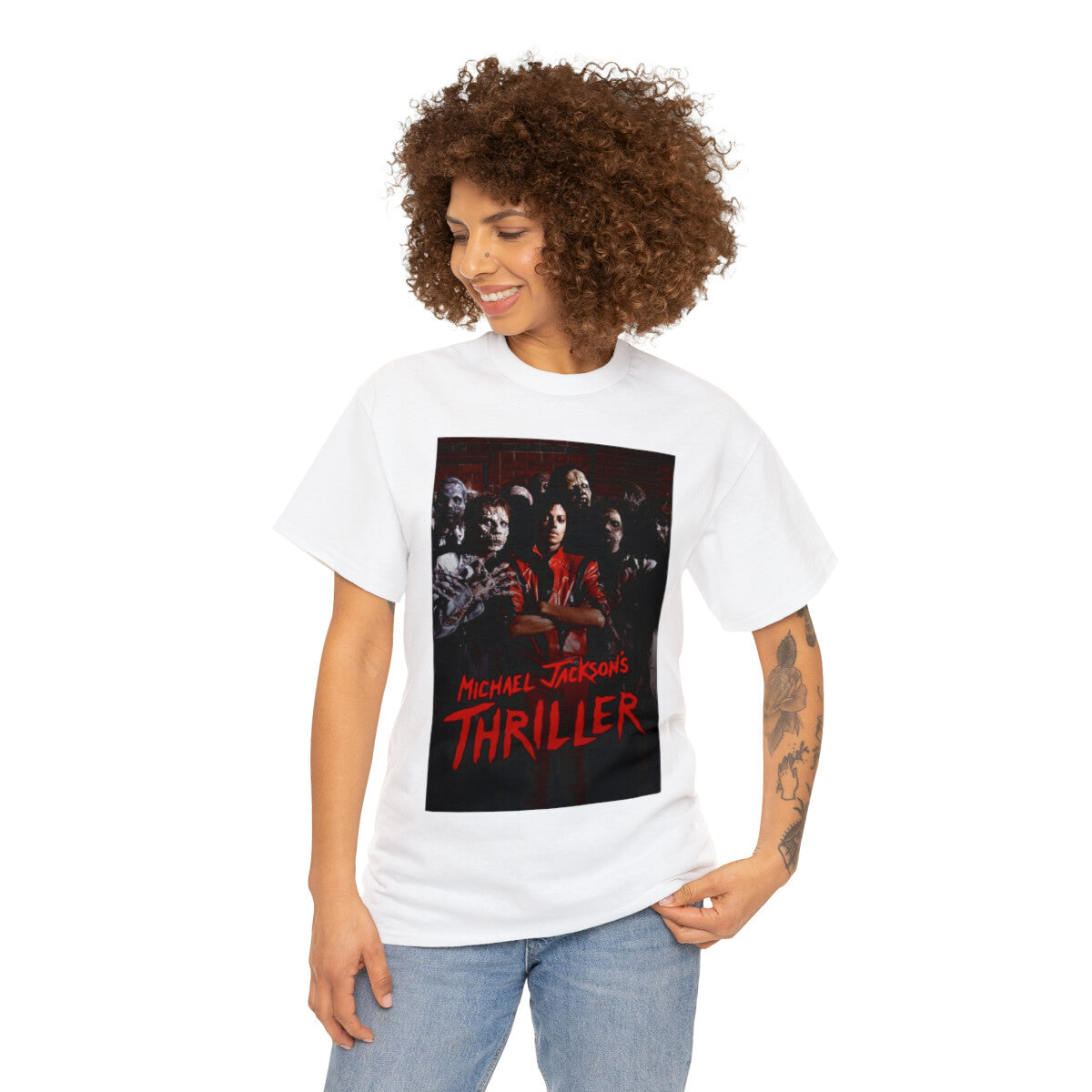 Thriller Unisex Heavy Cotton Tee, Custom Thriller Heavy Cotton Tee