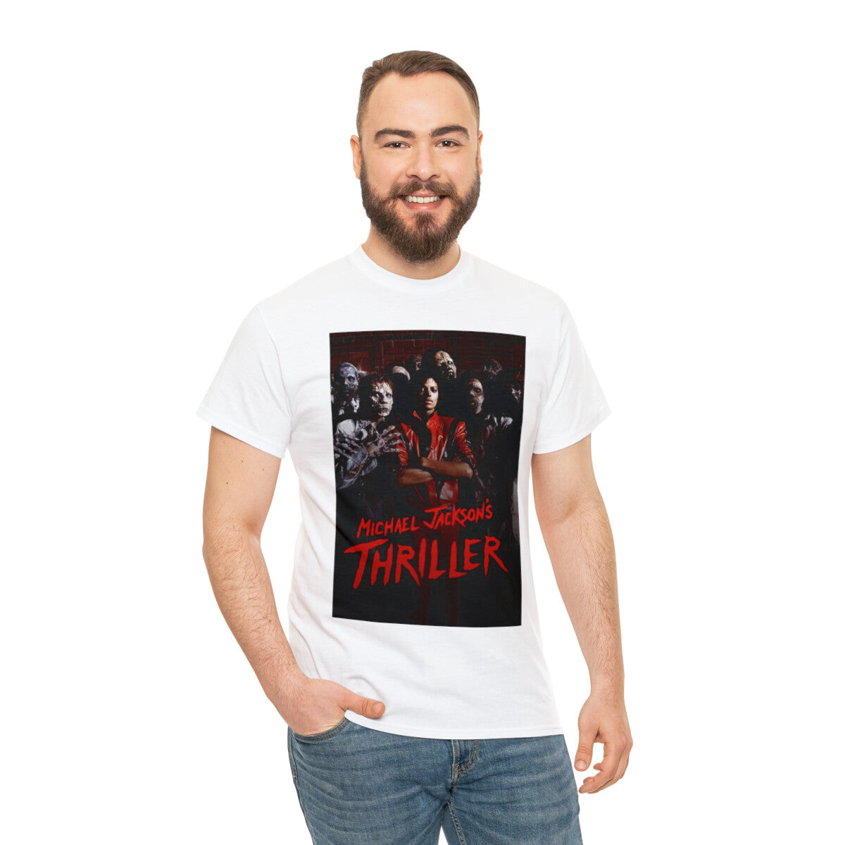 Thriller Unisex Heavy Cotton Tee, Custom Thriller Heavy Cotton Tee