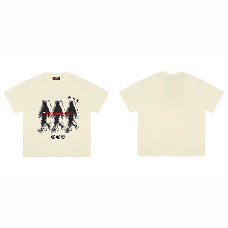 Men Graphic T-Shirts Oversized Cotton Summer Korean Fashion Y2K Streetwear Tops Short Sleeve Tees Pulovers Aesthetic Clothing