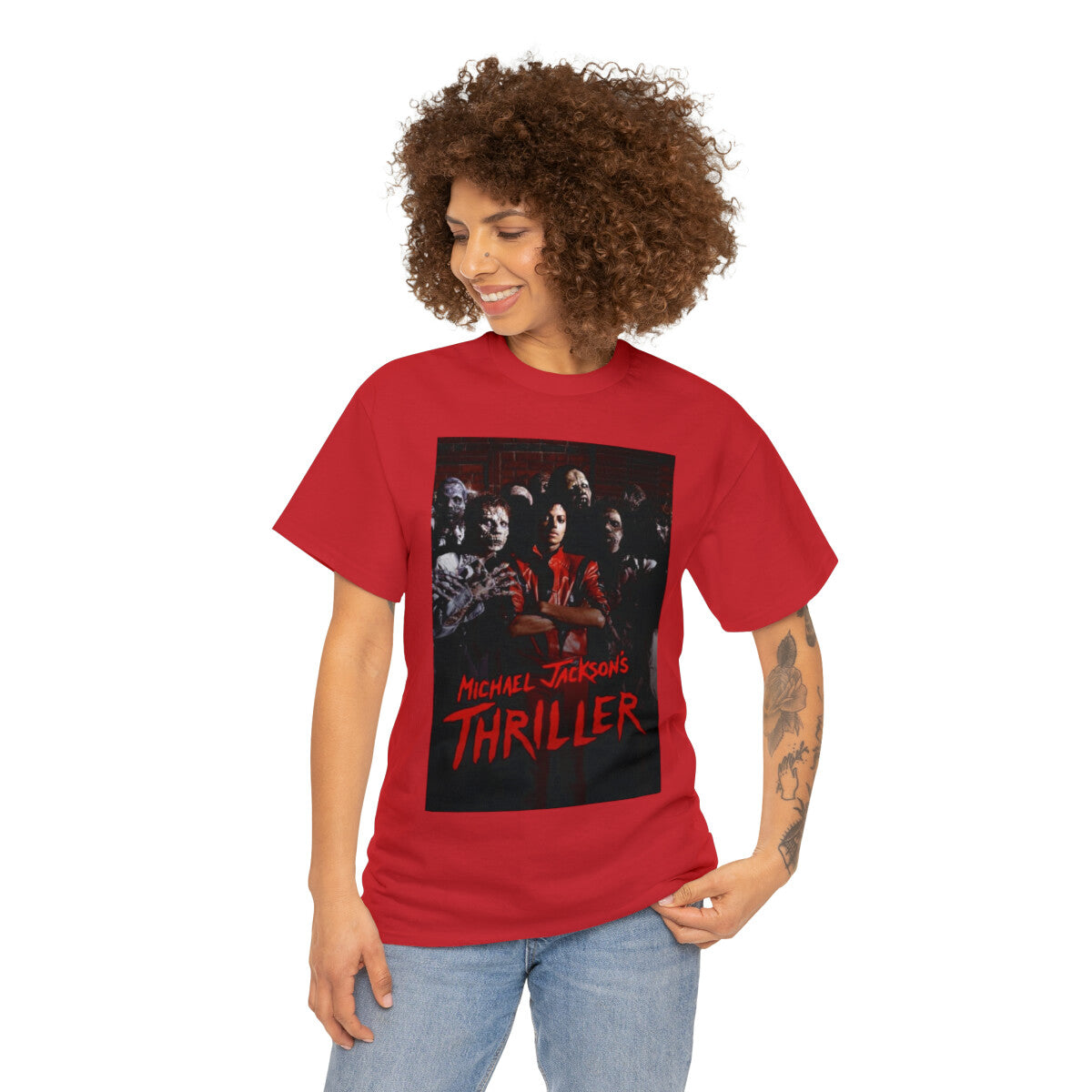 Thriller Unisex Heavy Cotton Tee, Custom Thriller Heavy Cotton Tee